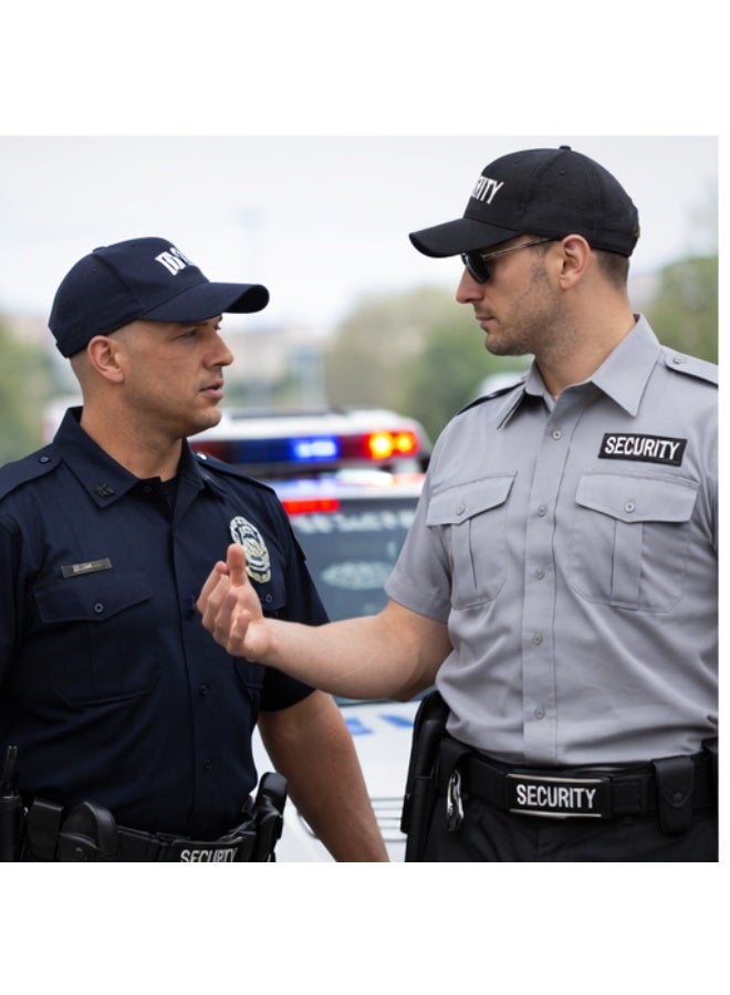 بهارتهومز قميص أمني بأكمام قصيرة - 100% بوليستر، زي عمل احترافي لإنفاذ القانون، وحراس الأمن، وموظفي السلامة العامة - Image 3